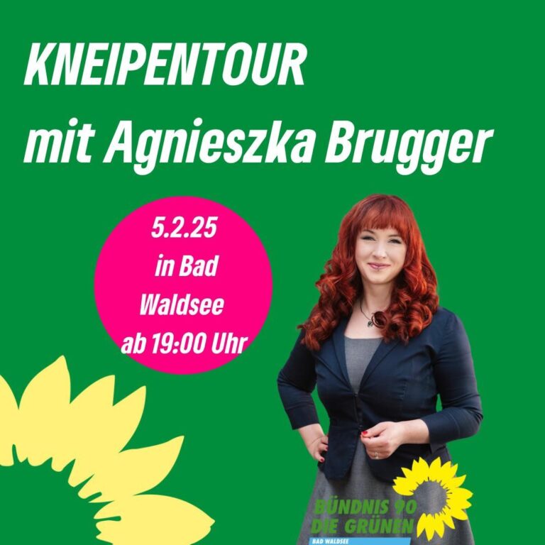 Kneipentour in Bad Waldsee mit Agnieszka Brugger