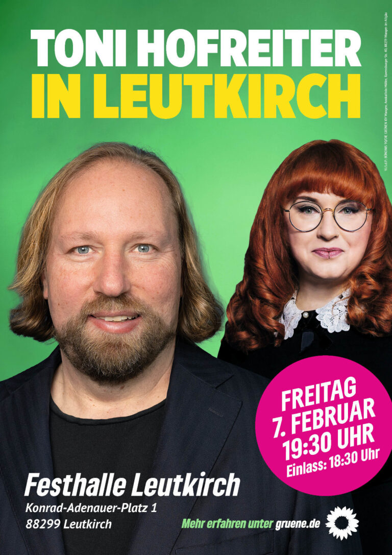 Toni Hofreiter in Leutkirch