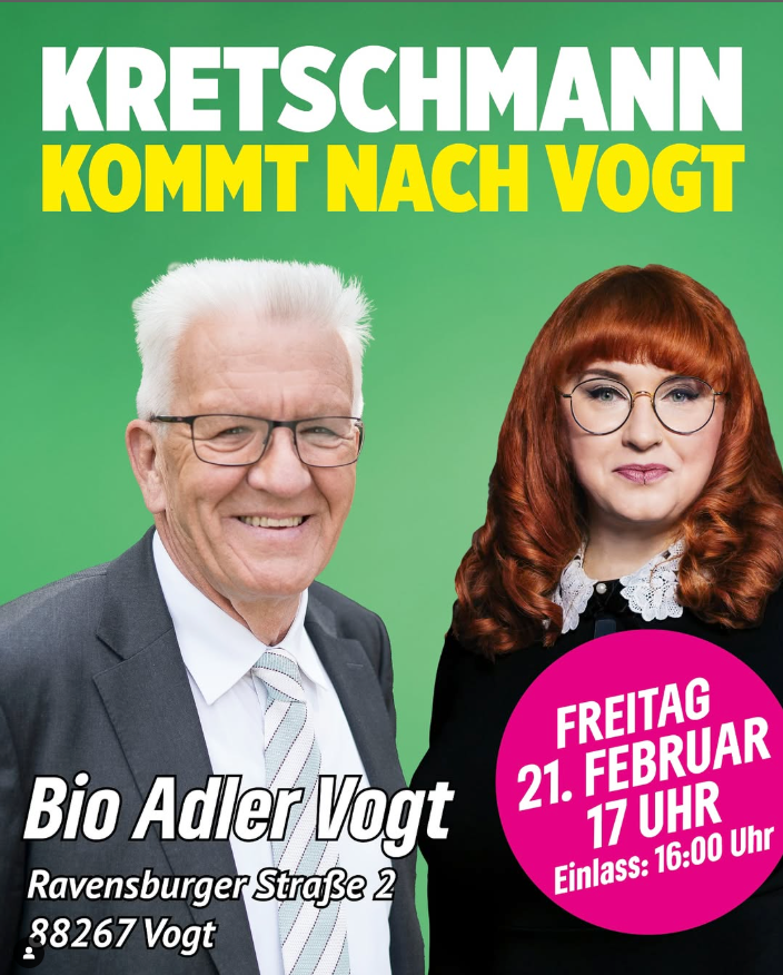 Winfried Kretschmann kommt nach Vogt!